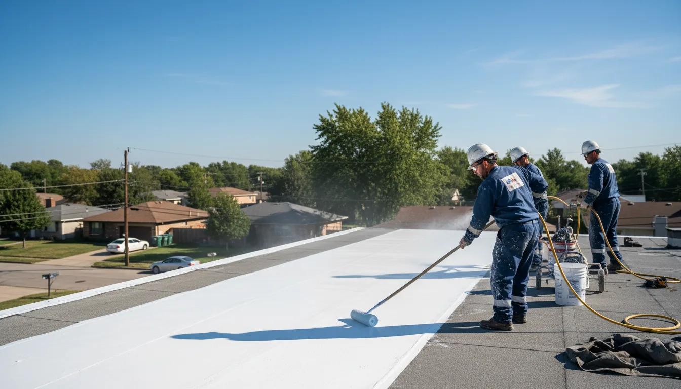 Commercial roof coating in Casar, NC near me